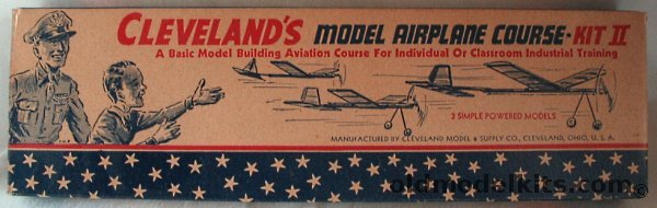 Cleveland Model Airplane Course Kit II - 3 Powered Balsa Flying Model Kits, MACII plastic model kit